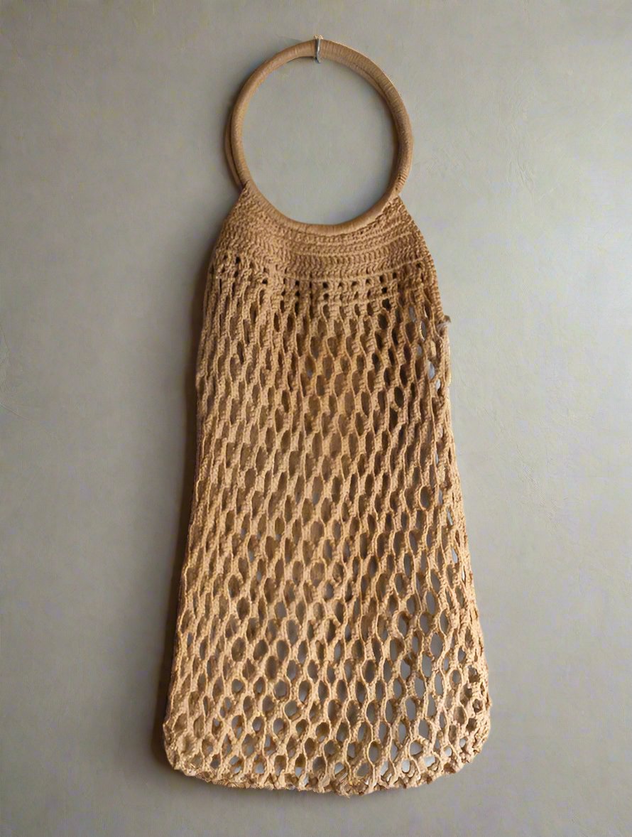 1990's Straw Net Maxi Bag