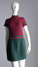 Load image into Gallery viewer, 90&#39;s Winter Wollen Wine Dress
