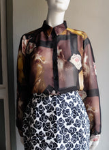 Load image into Gallery viewer, 1980&#39;s Bohemian Floral Italian Blouse
