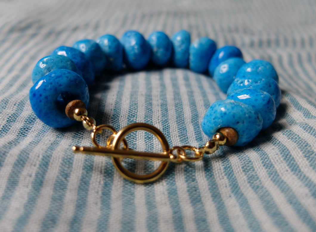 Blue Persian Clay Bracelet