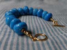 Load image into Gallery viewer, Blue Persian Clay Bracelet
